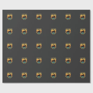 Shetland Sheepdogs Retro Herz Hundeliebhaber Geschenkpapier