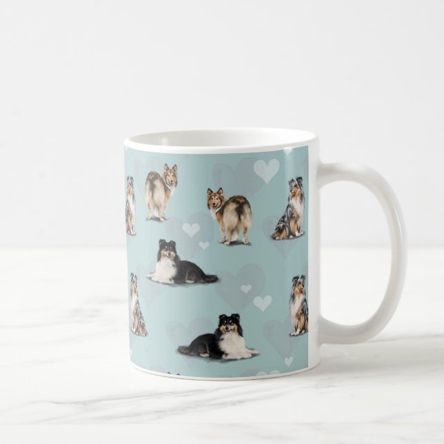Shetland Sheepdogs Shelties Kaffeetasse (Rechts)