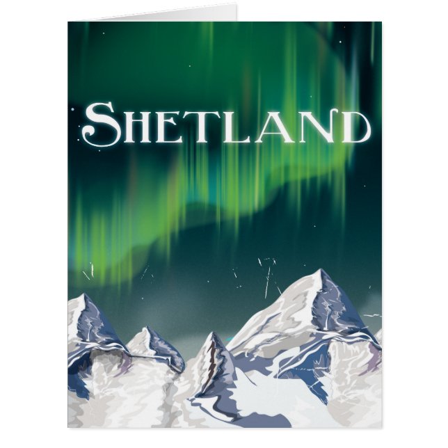 Shetland Vintage Travel Poster (Vorderseite)