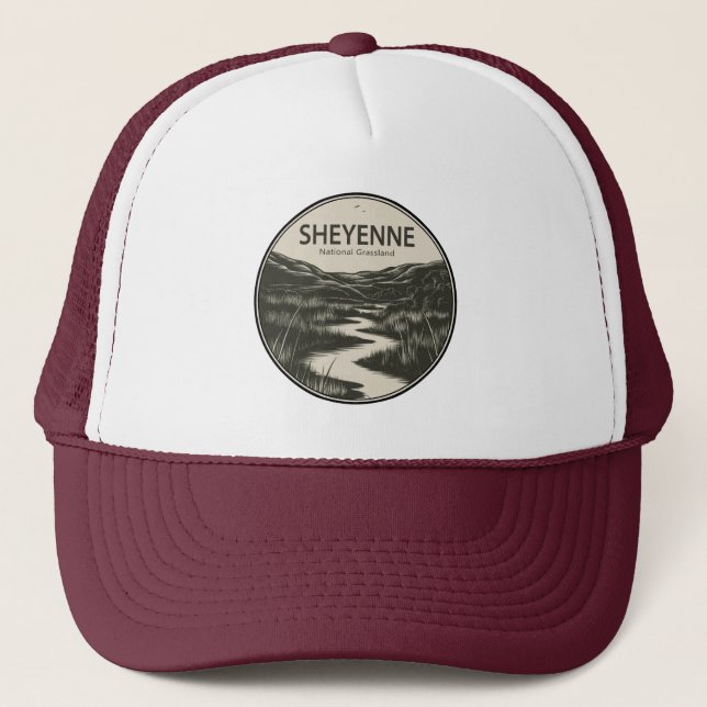 Sheyenne National Grassland Stream Truckerkappe (Vorderseite)