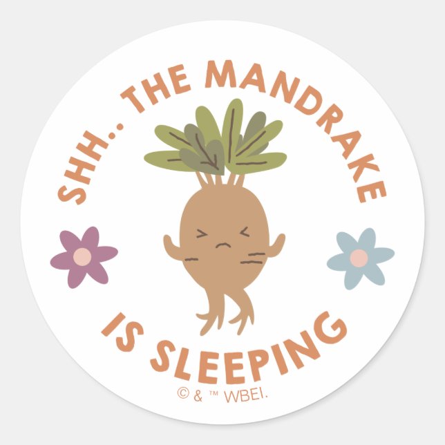 Shh.. Der Mandrake schläft Runder Aufkleber (Vorderseite)