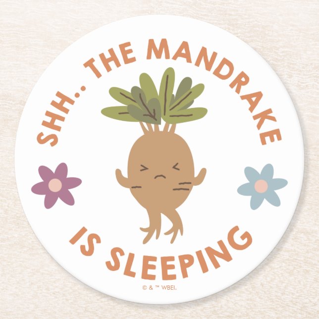 Shh.. Der Mandrake schläft Runder Pappuntersetzer (Vorderseite)