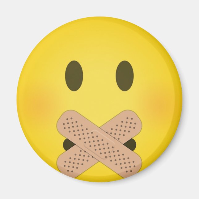 Shh emoji magnet (Vorne)