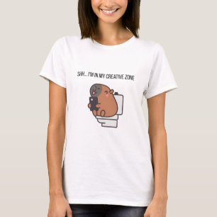 Shh… Ich bin in meiner kreativen Zone Lustiges C T-Shirt