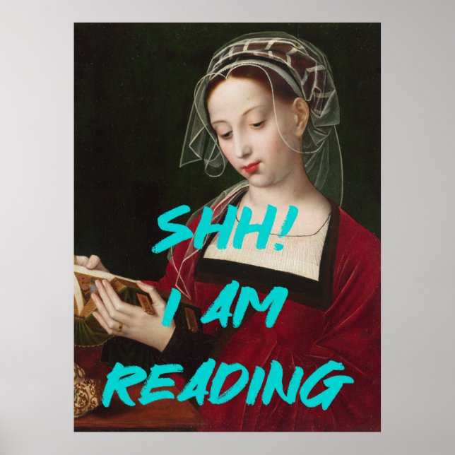 Shh I'm Reading Poster (Vorne)
