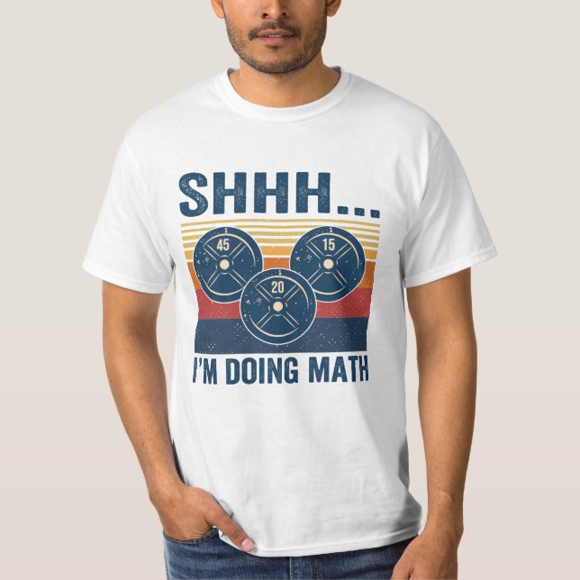shh je fais des T-shirts maths (Devant)