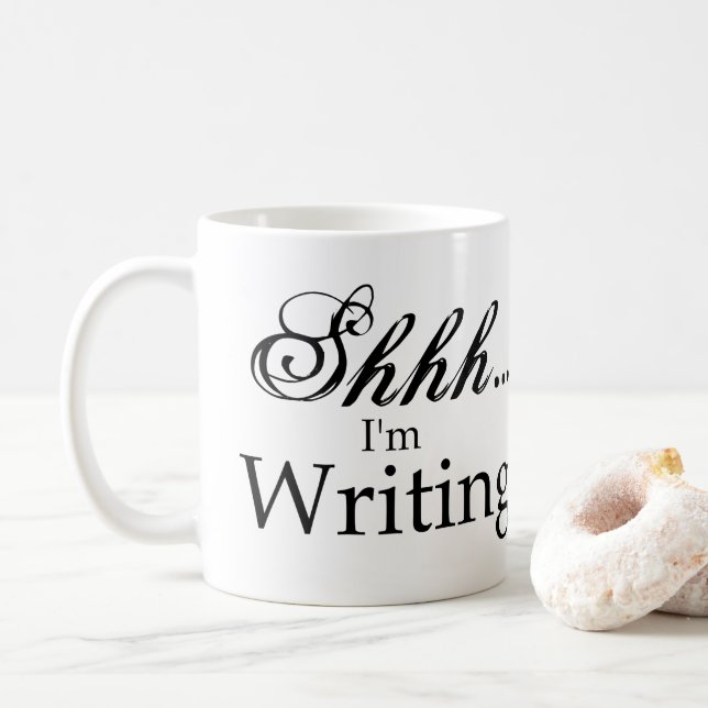 Shh schreibe ich Tasse (Mit Donut)