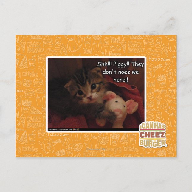 Shh!! Schweine! Postkarte (Vorderseite)