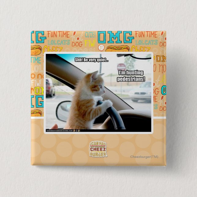 Shh! Seien Sie sehr ruhig Button (Vorderseite)