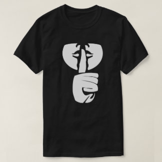 SHH T - Shirt-Schwarzes T-Shirt