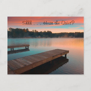 Shhh Entendez la carte du lac calme