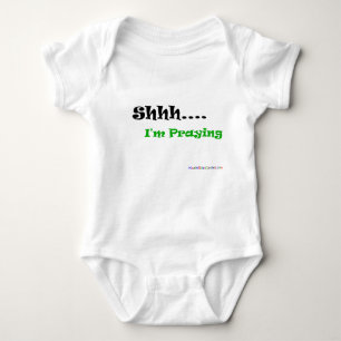 Shhh… Ich bete Baby Strampler