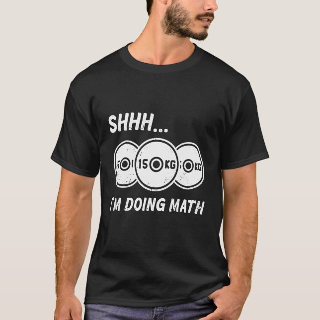 Shhh... Ich mache Fitness und Bodybuilding T-Shirt (Vorderseite)
