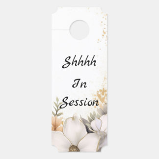 Shhh in Session Therapist Office Türschild Gefahr