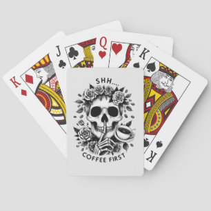 Shhh...Kaffee zuerst Spielkarten
