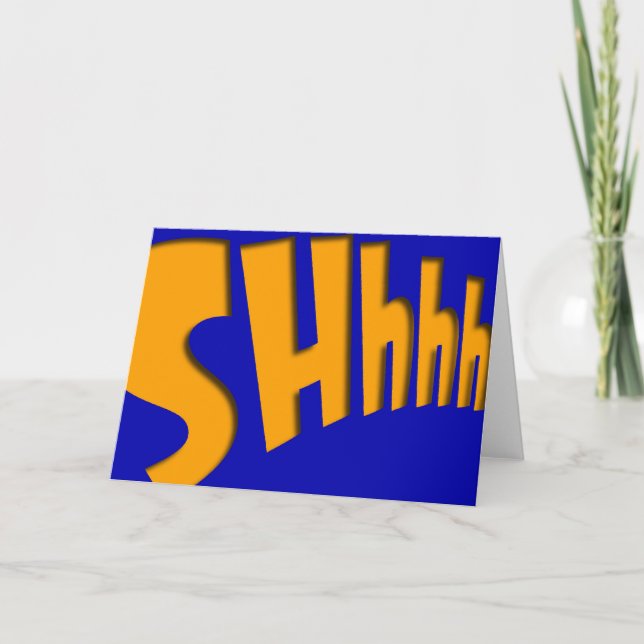 SHHH KARTE (Vorderseite)