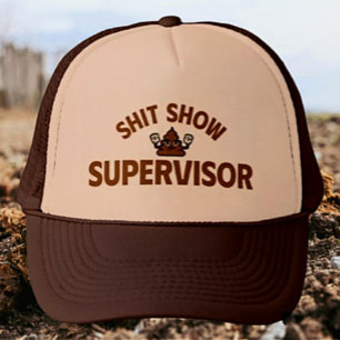 Shhh Show Supervisor Lustige LKW-Fahrer-Mütze Truckerkappe