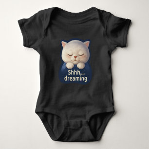 Shhh Träumende Katze: Kuschelige Schlafenszeit Bao Baby Strampler