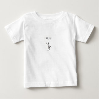 Shhhh font face sur le T-shirt de bébé