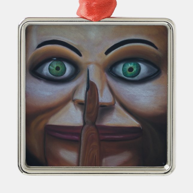 Shhhhh Ornament Aus Metall (Vorne)