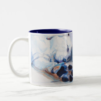SHHHHHH! Labrador-Retriever-Tasse Zweifarbige Tasse