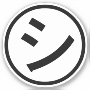 ㋛ Shi Kana Katakana lächelndes Emoji/Emoticon Aufkleber