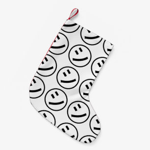 ㋛ Shi Kana Katakana lächelndes Emoji/Emoticon Kleiner Weihnachtsstrumpf