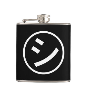 ㋛ Shi Kana Katakana Smiling Emoji / Emoticon Flachmann