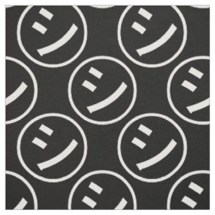 ㋛ Shi Kana Katakana Smiling Emoji / Emoticon Stoff
