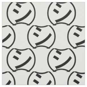 ㋛ Shi Kana Katakana Smiling Emoji / Emoticon Stoff