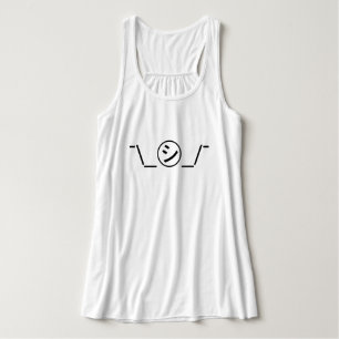 Shi Kana Shrug Emoticon ¯\_㋛_/¯ Japanisches Kaomoj Tank Top