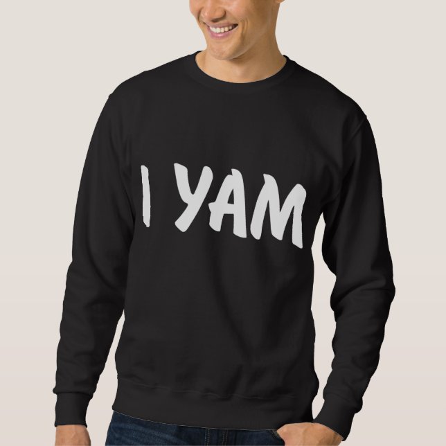 Shi meine süße Kartoffel I Yam Set Paare Thanksgiv Sweatshirt (Vorderseite)