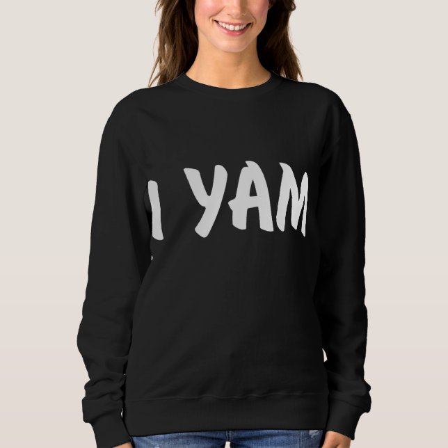 Shi meine süße Kartoffel I Yam Set Paare Thanksgiv Sweatshirt (Vorderseite)