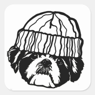 shia tzu goon quadratischer aufkleber