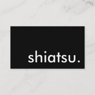 Shiatsu. (Farbe anpassbar) Visitenkarte