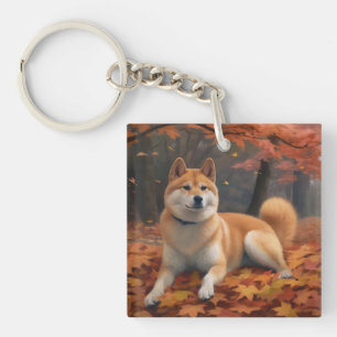 Shib Inu en automne Leaves automne Inspire