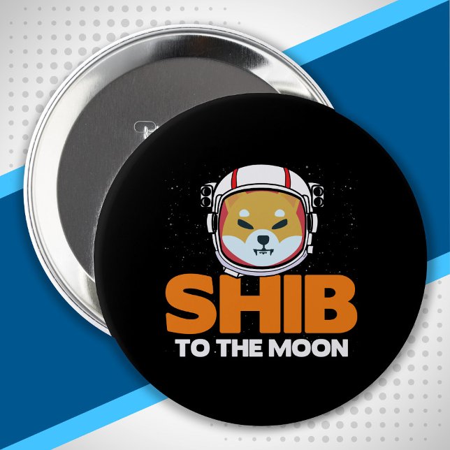 Shib Token Shiba Inu Crypto Meme Coin Moon Dog Button (Von Creator hochgeladen)