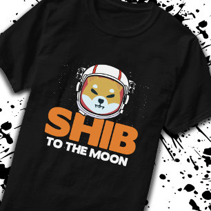 Shib Token Shiba Inu Crypto Meme Coin Moon Dog T-Shirt