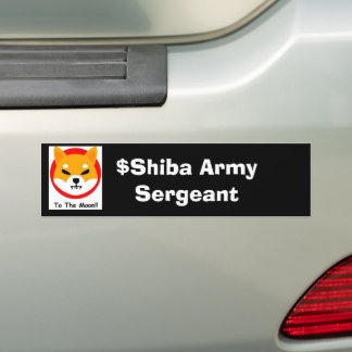 SHIBA ARMY: Sergeant Autoaufkleber