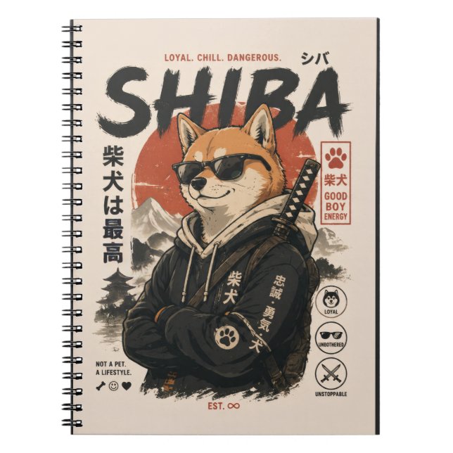 SHIBA DER BESCHÜTZER NOTIZBLOCK (Vorderseite)