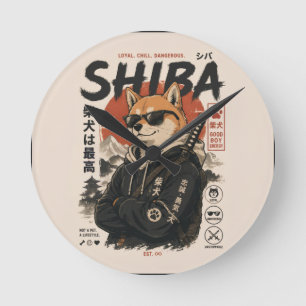 SHIBA DER BESCHÜTZER RUNDE WANDUHR