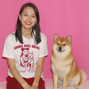 Shiba Dog Mama Social Club Dog Lover Frauengeschen T-Shirt