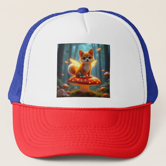 Shiba Fee Abenteuer Truckerkappe (Vorderseite)
