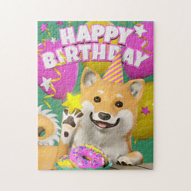 Shiba Happy Birthday (Vertikal)