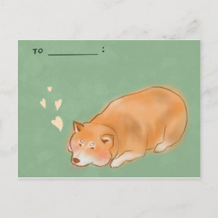 Shiba Hund #1 Postkarte