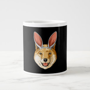 Shiba Hund mit Ostersonnigen Ohren Shiba Hund Ge Jumbo-Tasse