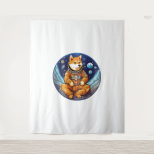 Shiba im Weltraum Astronaut Shiba Wandteppich
