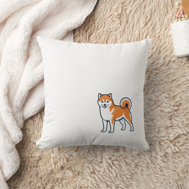 Shiba Inu ー Standing Kissen (Decke)