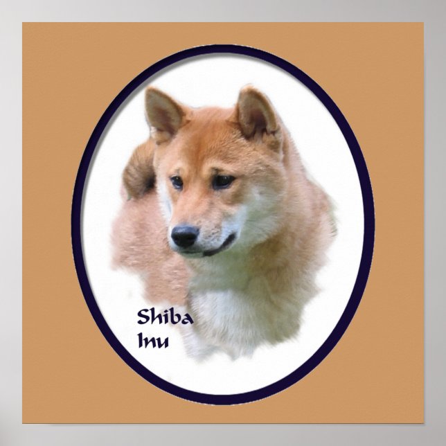 Shiba Inu Art Print Poster (Vorne)