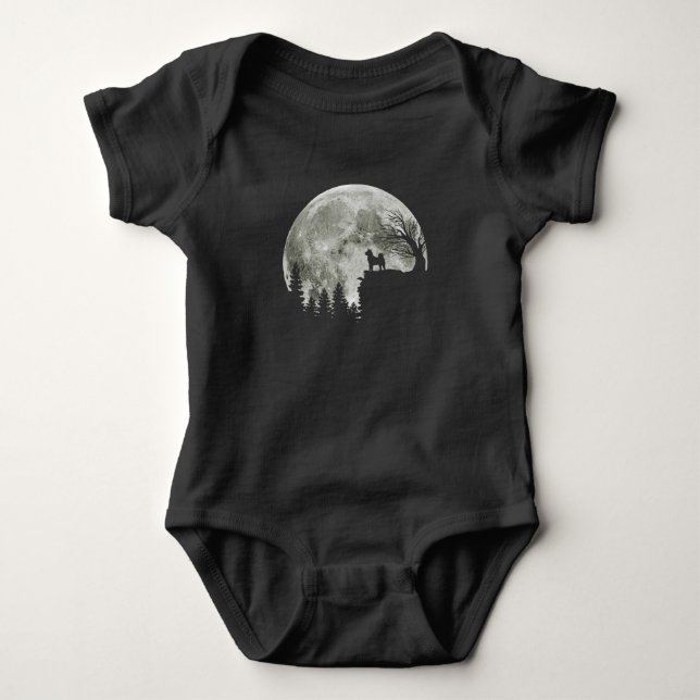 Shiba Inu auf Mountain Halloween Geschenk für Hund Baby Strampler (Vorderseite)